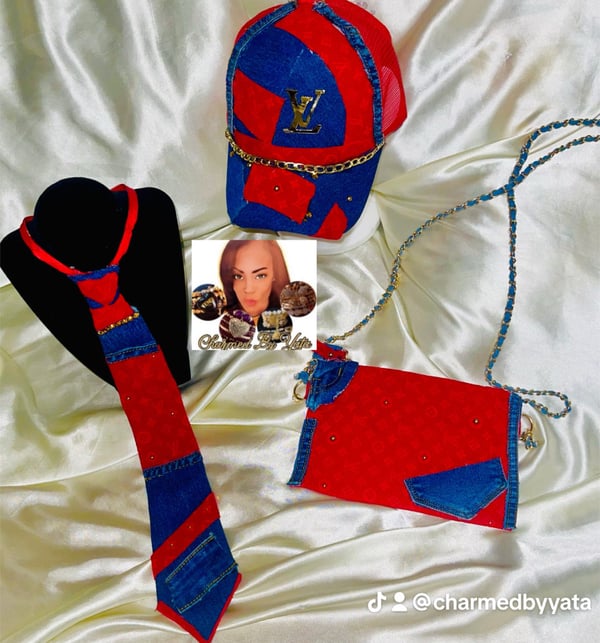 Image of Jean & Red LV Inspired SET