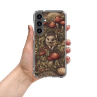 Image 5 of Boho Nature Cottagecore Inspired Hedgehogs Among Mushrooms Clear Case for Samsung®