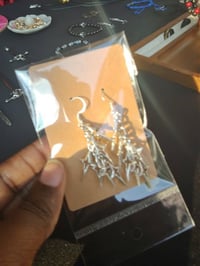 Image 2 of Shooting Stars Sterling Earrings