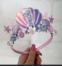Image 3 of Baby Pink Princess Mermaid Tiara