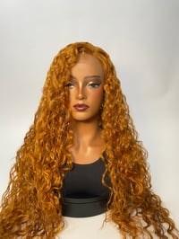 Image 4 of TOY| 28” DEEP T PART BOHO CURLY LACE FRONT WIG 