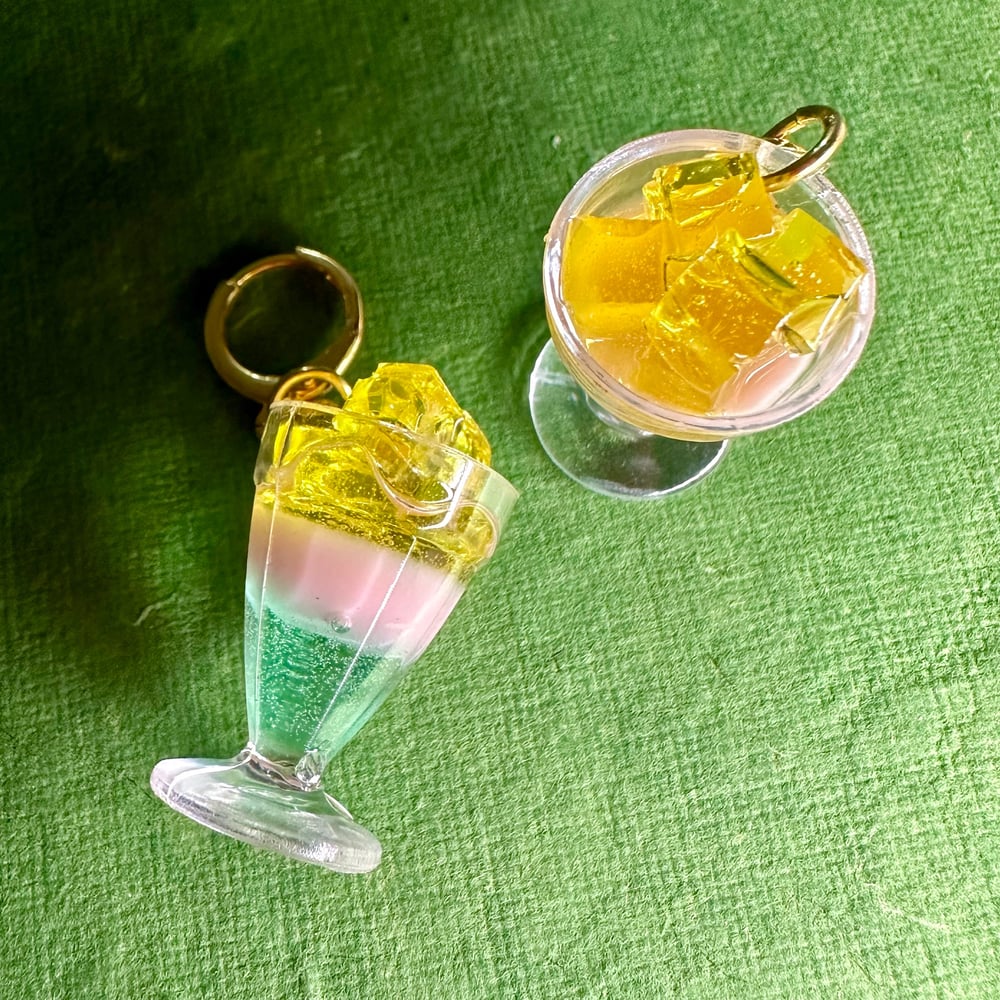 Image of Glass of Gelatin Earrings