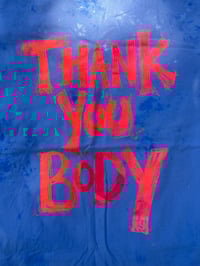 Image 1 of Thank You Body Shirt Blue Tie Dye 2XL