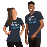Image 2 of Unisex t-shirt (pray for Israel)