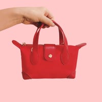 Image 1 of red mini pouchette