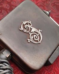 Image 4 of Solid silver "S" monogram tattoo machine