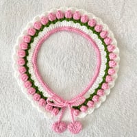 Image 1 of Tulip Pet Collar Crochet 
