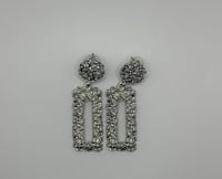 Image 4 of Zara Geo long earrings 