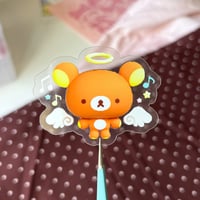 3D kuma angel sticker