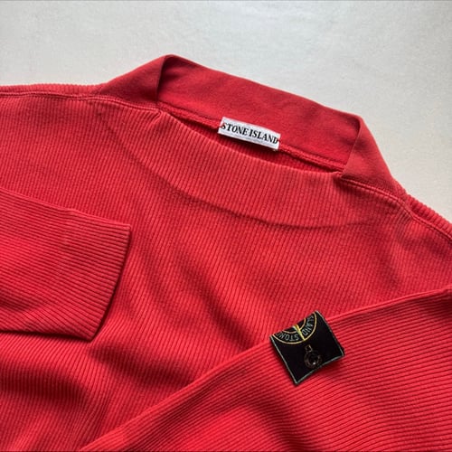 Image of 1980s Stone Island Ribbed Sweatshirt, Size Large
