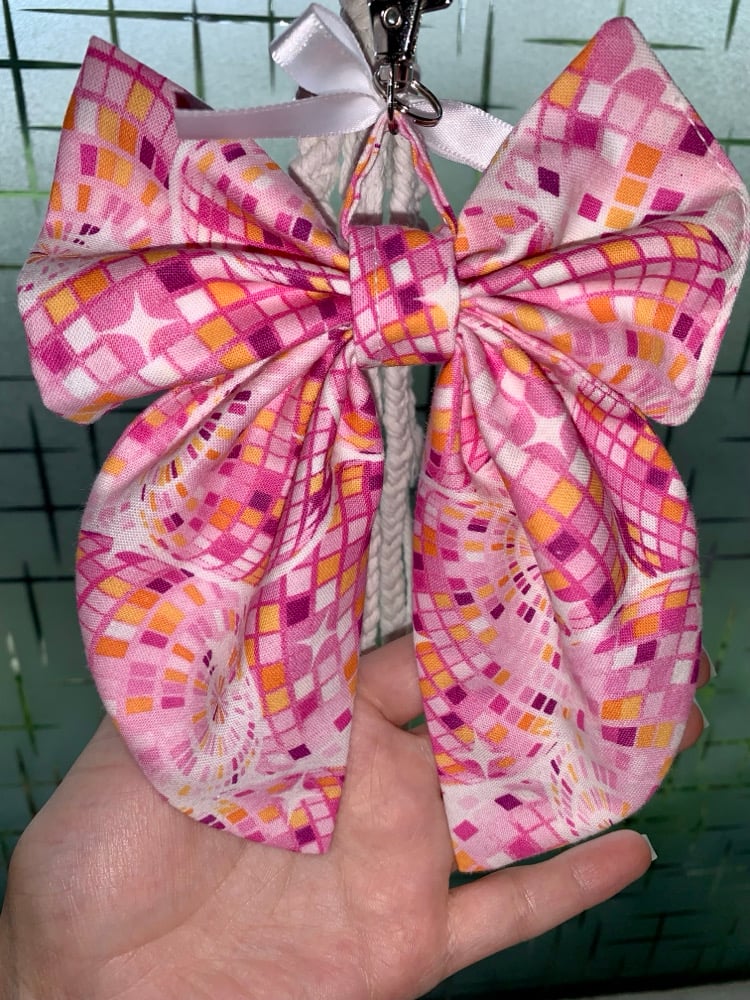 Image of Mirrorball bow 🎀Keychain charm