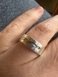 Image 4 of Navajo band ring with Kokopelli