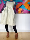 Preorder Cream Corduroy Sleeveless Scarlett Dress with Free Postage