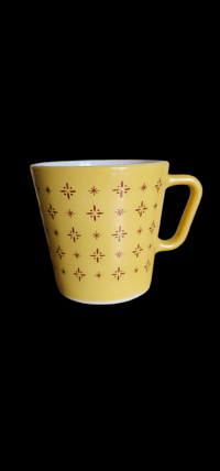 Image 20 of Set of 3 Pyrex Yellow Foulard Atomic Starburst Mugs 