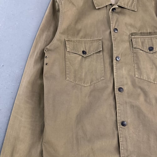 Image of AW 2005 Stone Island Raso Floccato Overshirt, size medium