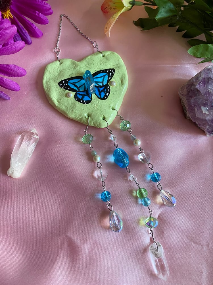 Image of Blue Butterfly Wall Hanging 