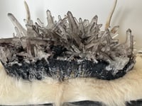 Image 2 of Laser Quartz Cluster In A Bed Of Hematite #1808