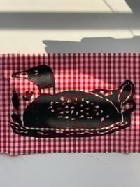 Image 1 of common loon patch