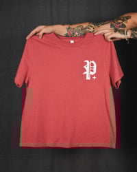 Image 2 of Women's 'Fightins' Shirt (Washed Red)