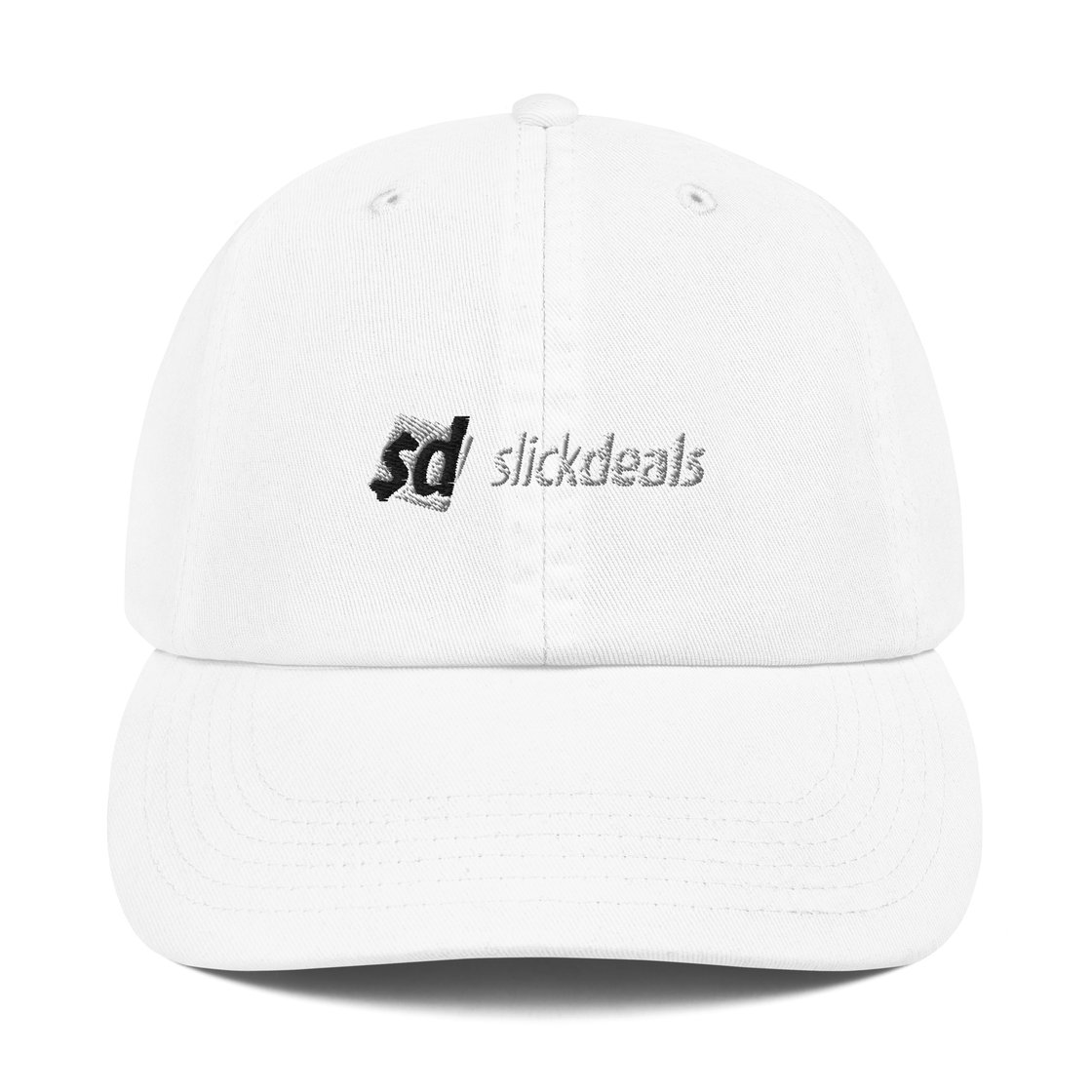 Image of Slickdeals Black and White Dad Cap