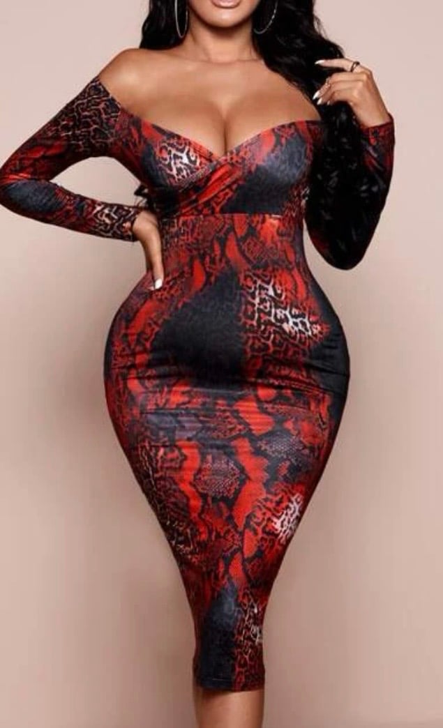 “Fall For Your Type” Off-Shoulder Bodycon