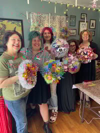 Image 3 of Sunday August 17  Vintage Trash & Treasure Wreath Making Class  Halloween,  Christmas and Beyond!