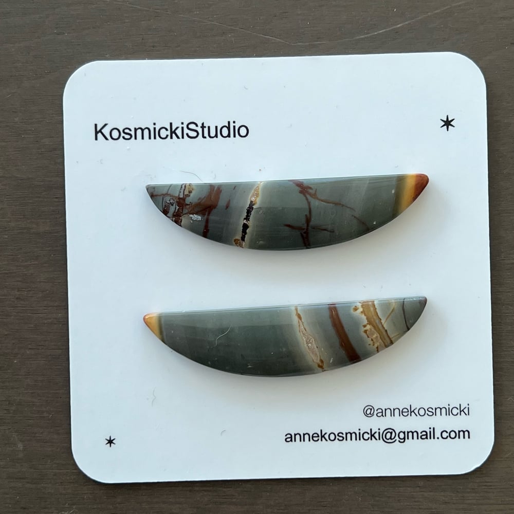 Image of Jasper Half Round Cabochon Set 1