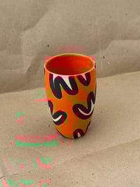 Image 2 of Doodle vase, orange 