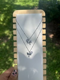 Image 8 of Lilac Dreams Dragonfly Necklace | Waterproof