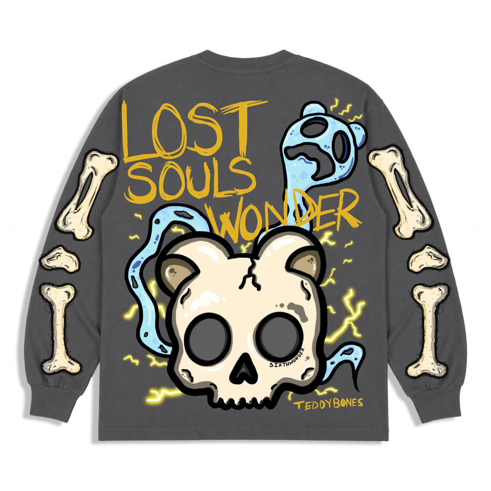 Image of Teddy Bones Lost Souls Longsleeve T-shirt