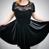Vera- velvet skater dress, size 38-40