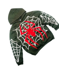 Image 5 of Reworked Spiderweb Cut & Sewn Hoodie Size L