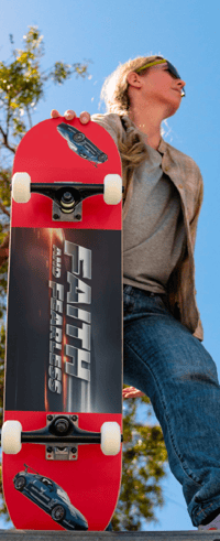 Image 1 of 8" skateboard (Faith and Fearless)