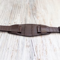 Image 5 of 20mm Alligator Bund Strap - Brown