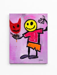 Double Faced Dylan original painting