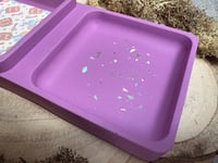 Image 4 of Purple Spellbook Print Dice Tray with Sections