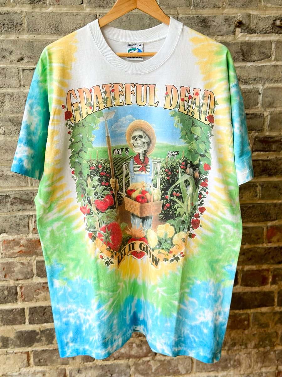 Image of 1996 Vintage Liquid Blue GRATEFUL DEAD- LET IT GROW Single-Stitched Tee, SIZE: XL