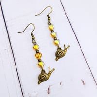 Image 2 of Garden Snail Earrings
