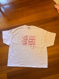 Image 2 of White T Shirt with ‘Energies’ in light purple text (5XL)