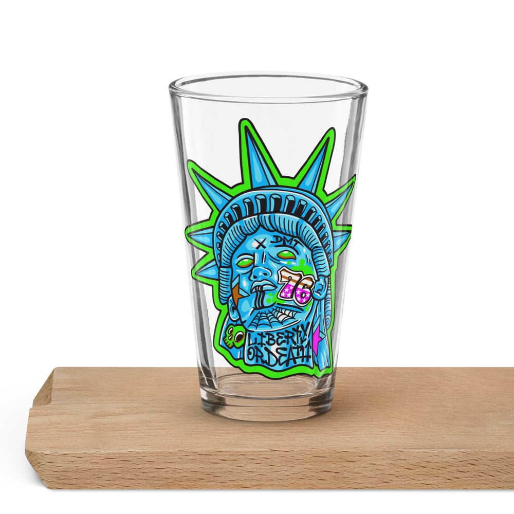 Liberty Color Variant Shaker pint glass