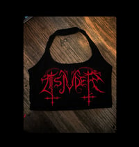 Image 1 of Black Crop Halter 