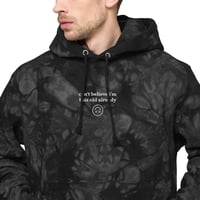 Image 1 of I'M OLD Embroidered Tie-dye Hoodie