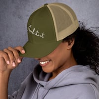 Image 23 of Architect Embroidered Retro Trucker Cap