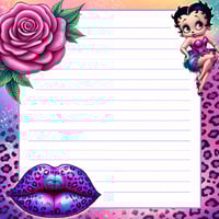 Image 3 of RAINBOW BETTY BOOP FULLY CUSTOMIZABLE STATIONARY GIFT SET