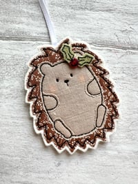 Image 1 of Christmas Hedgehog Decoration 