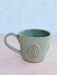 Image 1 of Yoni Emblem Mug in Green (No. 02)