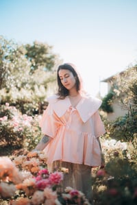 Image 1 of Blouse Chihiro [vichy pêche]