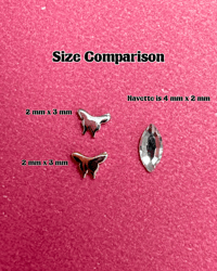 Image 3 of 18k Gold Firefly Butterfly Tooth Charm