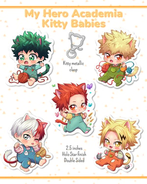 Image of MHA Kitty Babies Charms