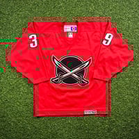 Image 4 of 2000 CCM NHL Practice Jersey Buffalo Sabres Dominik Hasek Red Alternate Sz. M